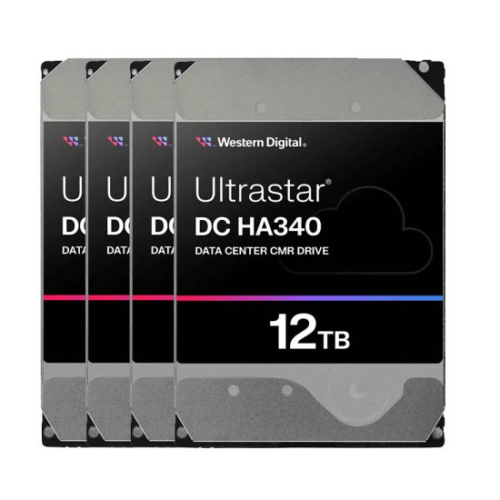 Western Digital Ultrastar DC HA340 패키지 7200/512M WUS721212BLE6L4 (4x12TB)_이미지