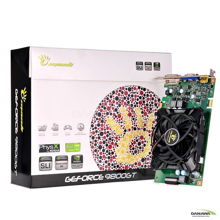 MANLI 지포스 9800GT D3 512MB_이미지