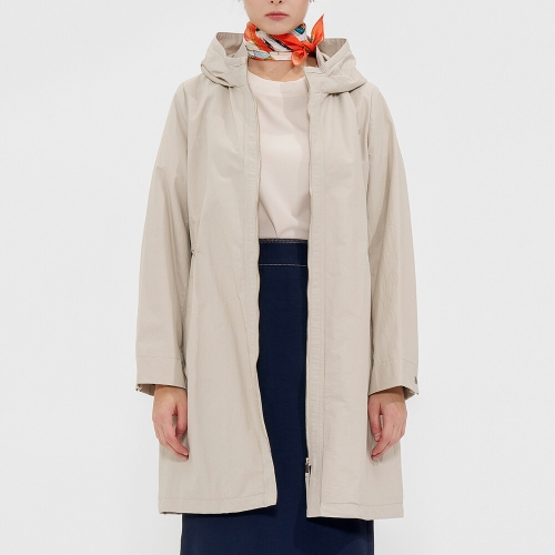 패션그룹형지 캐리스노트 라떼 반후드 캐주얼 집업 점퍼 라이트베이지 CN4SJP001LB