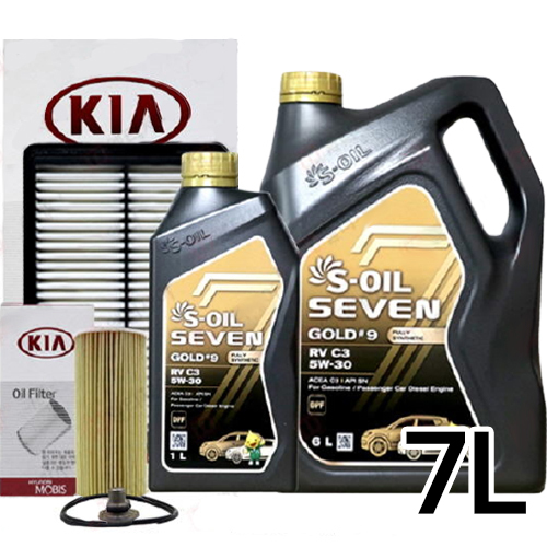 에쓰오일 세븐골드 RV C3 5W30 7L + 순정필터 올뉴쏘렌토 디젤