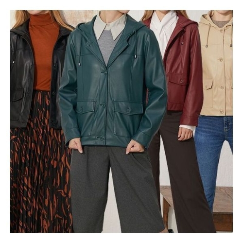 리베레츠 후드포켓레더자켓 741193_이미지