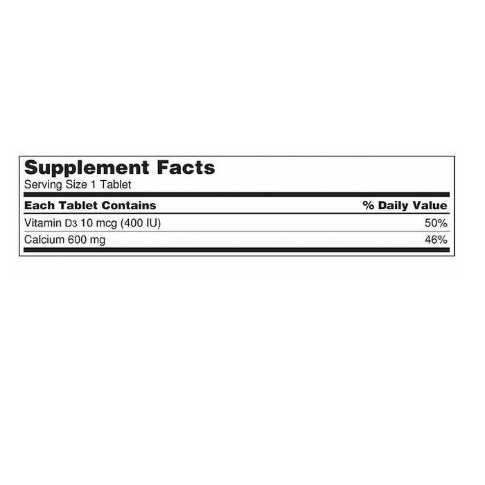 커클랜드 시그니처 칼슘 600mg 위드 비타민 D3 500정 (해외) (1개)_이미지