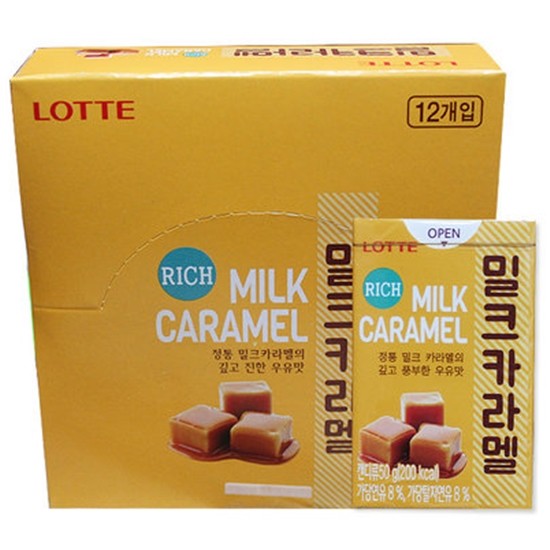 롯데웰푸드 밀크 카라멜 50g (12개)