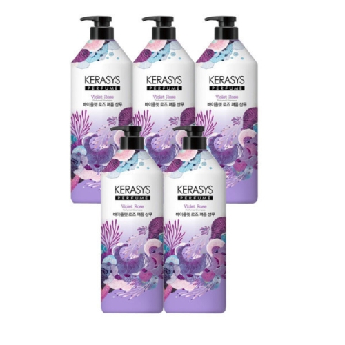 애경 케라시스 바이올렛 로즈 퍼퓸 샴푸 1000ml (5개)