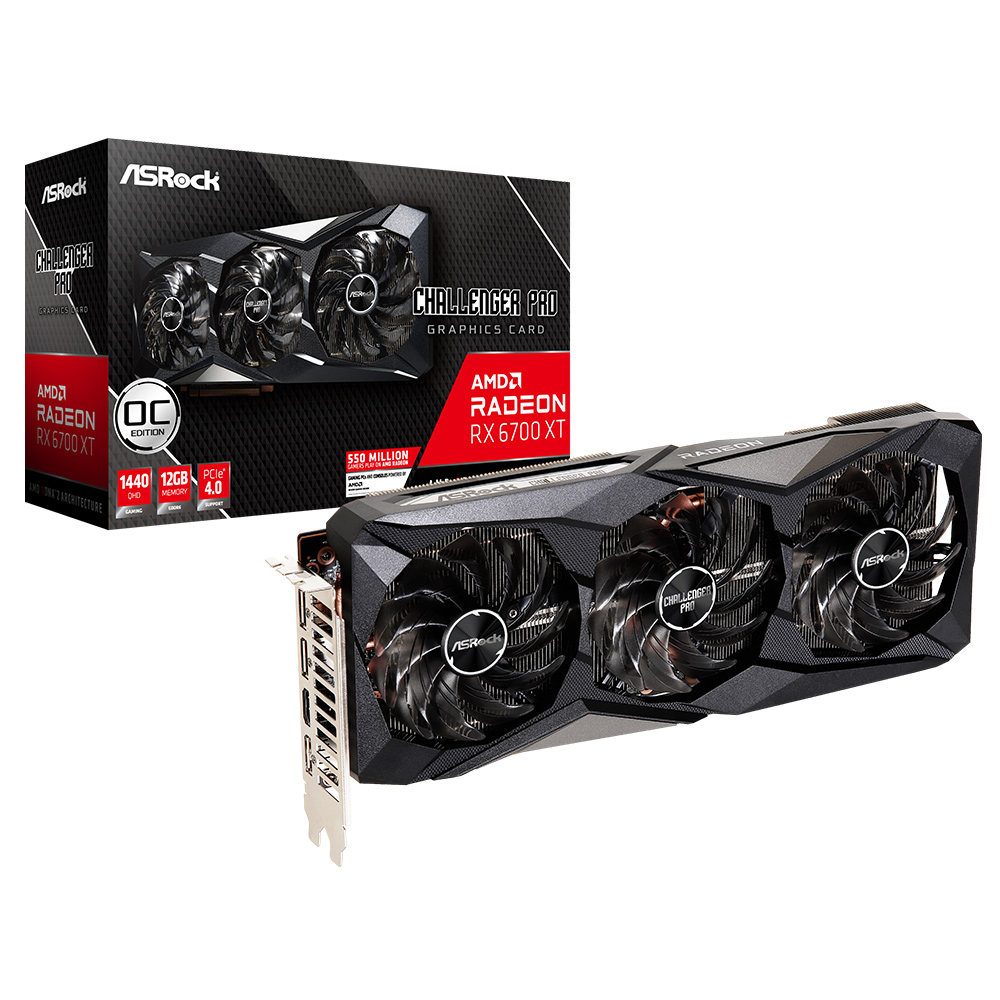 ASRock �󵥿� RX 6700 XT CHALLENGER Pro OC D6 12GB ������