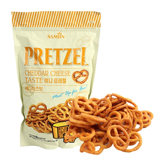 삼진(SAMJIN) 미니 프레첼 체다치즈맛 800g (6개)