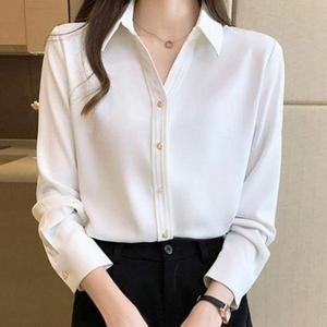 셀러허브 블라우스 여세련성 추천 남방 엣지 꾸안꾸 여자 카라 셔츠 S32195218