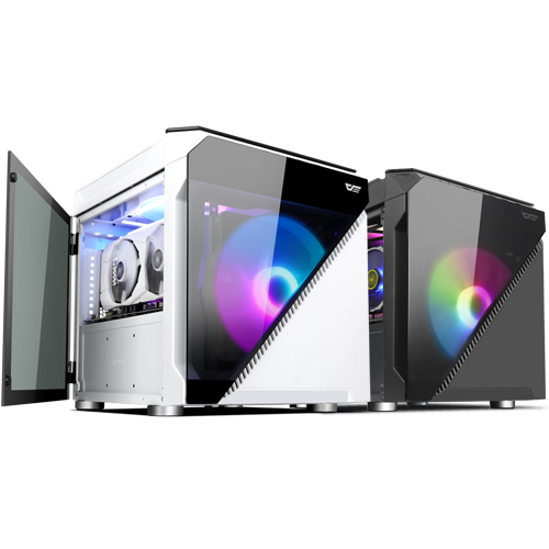 darkFlash DLC21 RGB 강화유리 (화이트)_이미지