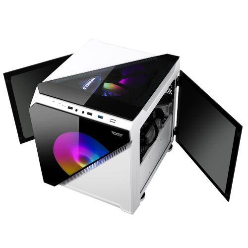 darkFlash DLC21 RGB 강화유리 (화이트)_이미지