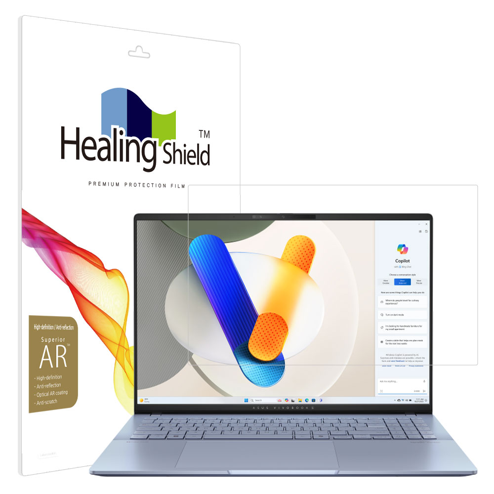 폰트리 힐링쉴드 ASUS 비보북 S 16 OLED S5606 고화질 AR 액정보호필름_이미지