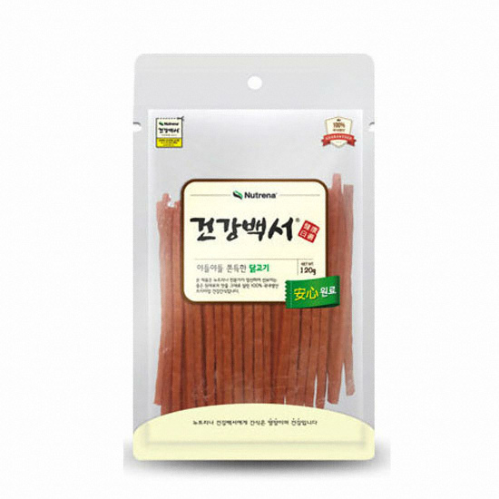 뉴트리나 독 건강백서 야들야들 쫀득한 닭고기 120g이미지입니다. 누르면 해당 게시물로 새창이동합니다.