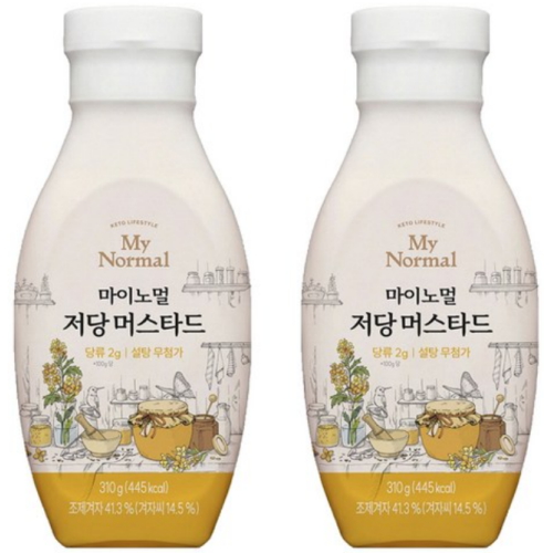 마이노멀 저당 머스타드 310g (2개)_이미지