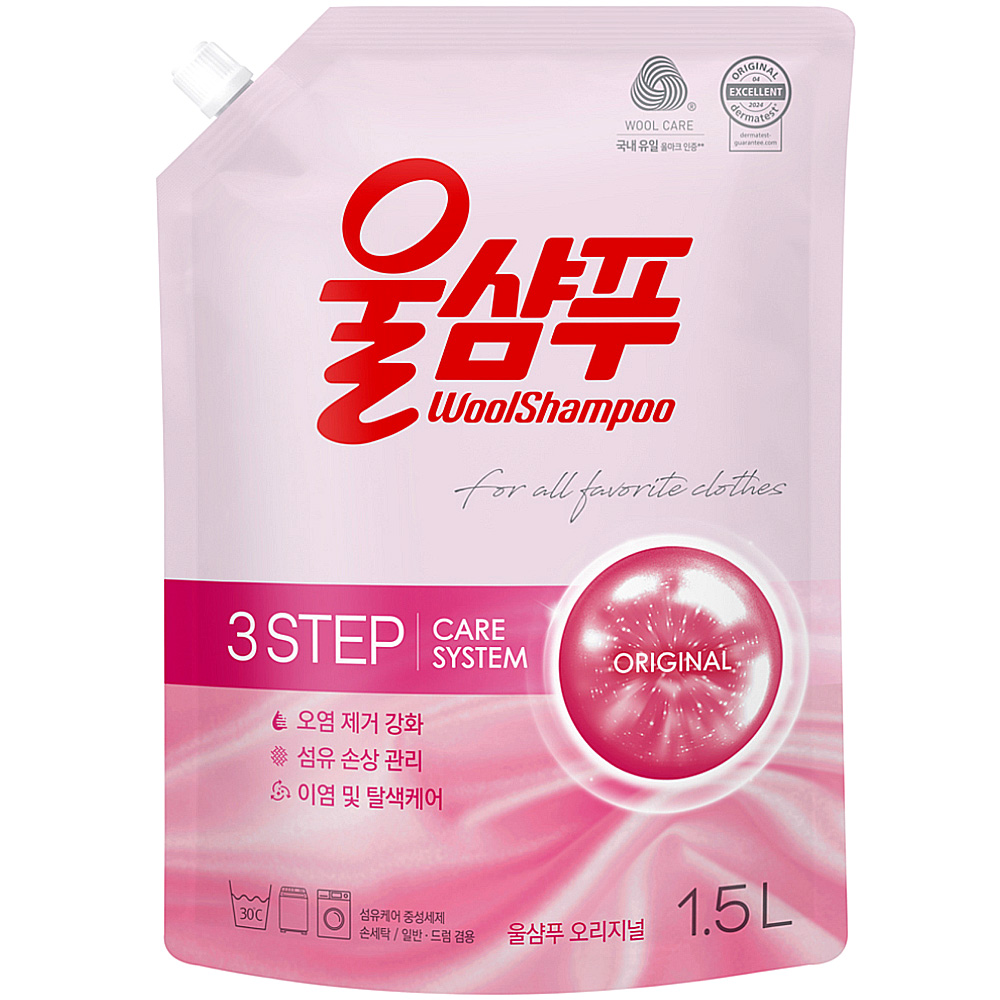 애경 울샴푸 오리지널 리필 1.5L (6개)