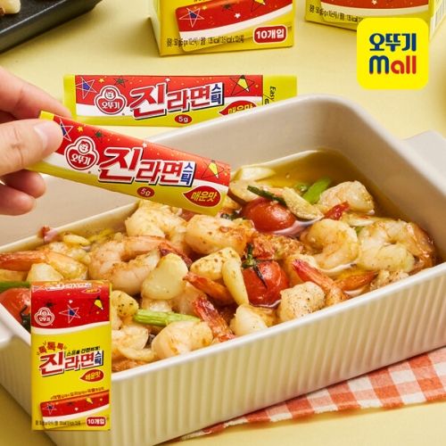 오뚜기 톡톡톡 진라면 스틱 매운맛 50g(5gx10입) (8개)
