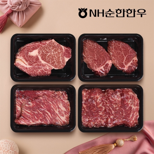 NH순한한우 1++등급 한우 구이정육 혼합선물세트 1호 1.2kg이미지입니다. 누르면 해당 게시물로 새창이동합니다.