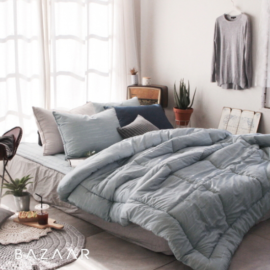 다원물산 바자르 스케치 나노화이바 이불베개세트 (퀸 Q)