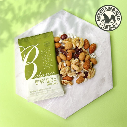 산과들에 한줌견과 원데이 발란스 그린 20g