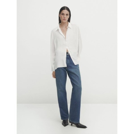 마시모두띠 컨실 플래킷 디테일 플루이드 실크 셔츠 05186742250