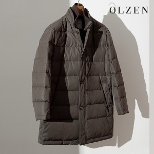 신성통상 올젠 남성 이중넥 탈부착 덕다운 패딩 코트_ZOZ4CP1302