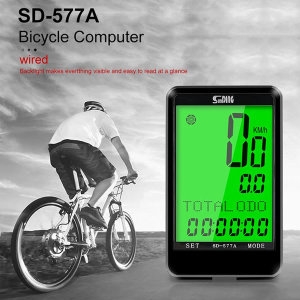 선딩 썬딩 SD-577A 자전거 속도계 유선  대화면 백라이트기능