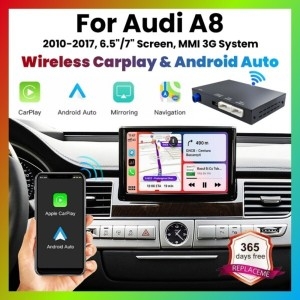 A8 2012-2015 MMI 3G용 ANYFAR 무선 카플레이 안드로이드 오토 기능 인터페이스