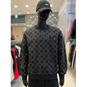 유에프씨 옥타곤 모노그램 올오버 릴렉스핏 맨투맨 블랙 U1SWU1102BK