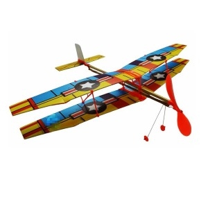 [불명] 플라이어 쌍날개 고무동력기 1인키트 비행기 글라이더