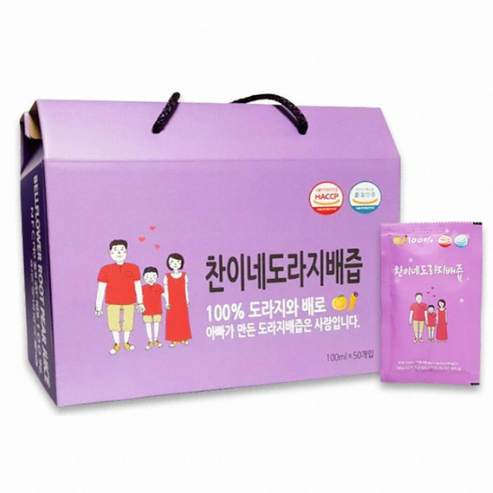 과원주식회사 찬이네 도라지배즙 100ml 50포 (1개)_이미지