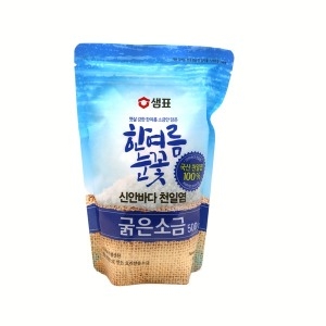 태평소금 한여름눈꽃 신안바다 천일염 굵은소금 500g (1개)_이미지