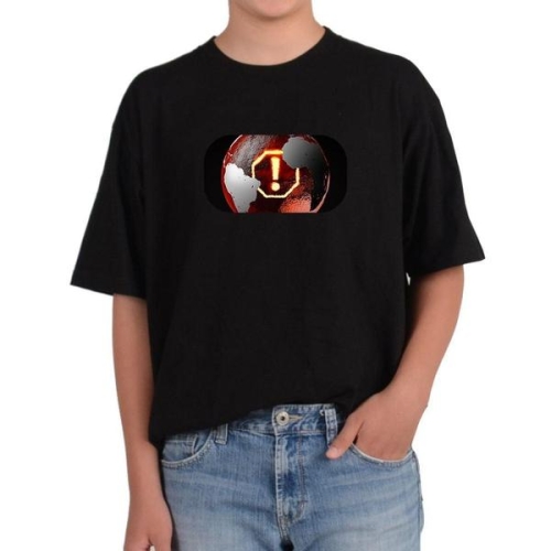 길단 반팔 USA핏 경고 핵폭탄 기후변화그림 다양한색상 전사이즈 WFKQ0TL