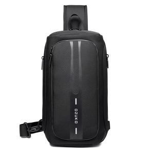 오주코 슬림 락시스템 대용량 슬링백 usb 출퇴근9315