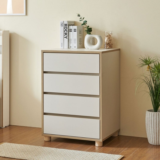 퍼닉에스엠 아임 원목발 포함 4단 서랍장 500_이미지