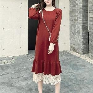 오노마 ONM 투톤 레이 릴 원피스 20대 여친룩 데일리 청순코디 S8947089