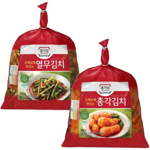 종가 총각김치 900g + 열무김치 900g (1개)_이미지