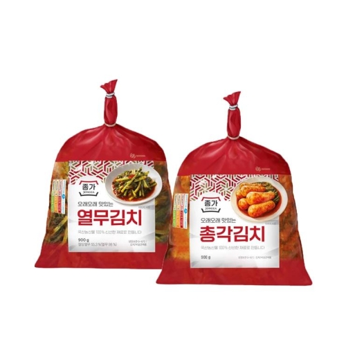 총각김치 900g + 열무김치 900g 혼합팩