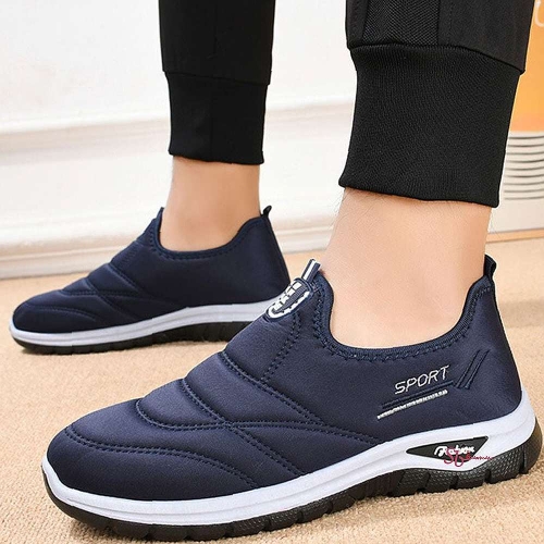 남성 방한화 슬립온 겨울 스니커즈 캐주얼 운동화cde119_이미지