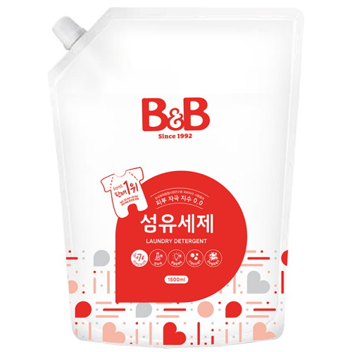 B&B 섬유세제 리필 1.5L이미지입니다. 누르면 해당 게시물로 새창이동합니다.
