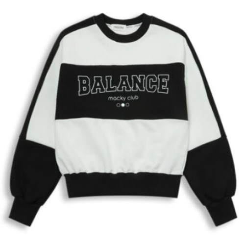 맥키 발란스 스웻셔츠 MCSS24TS3BK