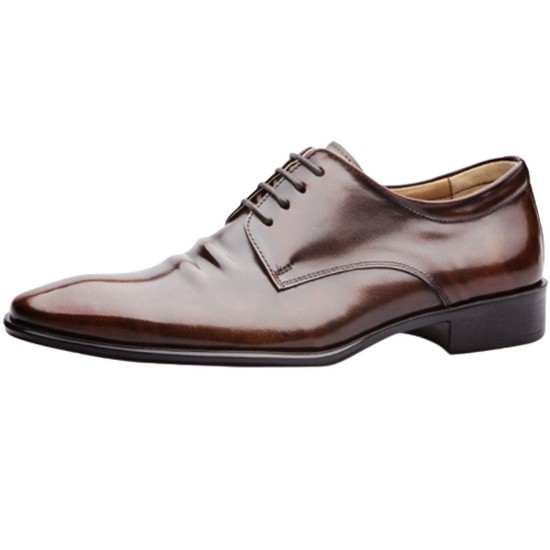 천연소가죽 볼륨라인 초경량 수제 구두 SEG202DBR