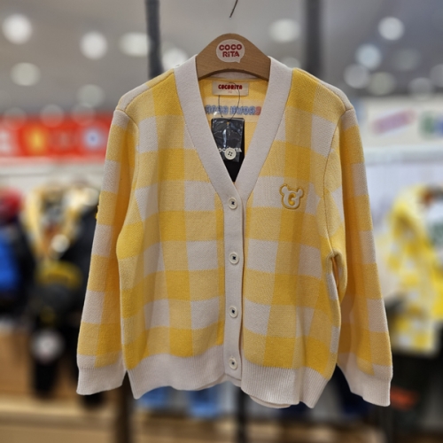 코코리따 스프링 깅엄 가디건 CECK242E6 30 YELLOW 120_이미지