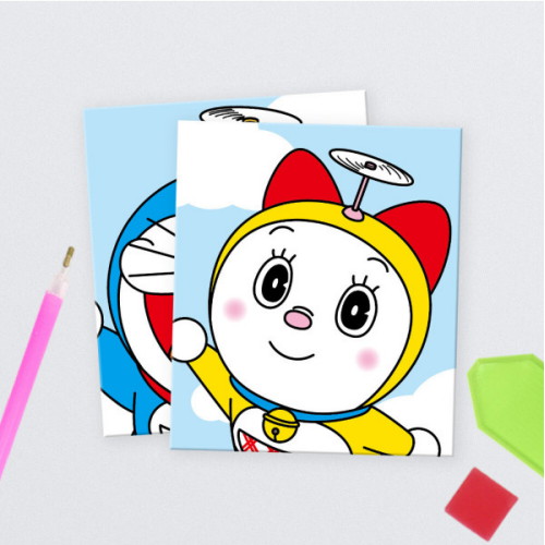 아이러브페인팅 DIY 데코스티커형 보석십자수 도라에몽 [도라에몽 도라미]