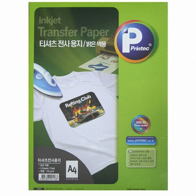 프린텍 티셔츠 전사용지 (3매)