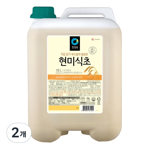 대상 청정원 현미식초 18L (2개)