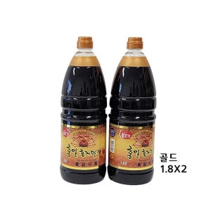 홍일식품 홍게맛장소스 1.8L + 골드1.8L (1개)_이미지