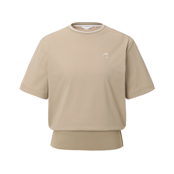 챌린저 소로나 오버핏 블루종 라운드 반팔 티셔츠 CHE2WST2648BE_이미지