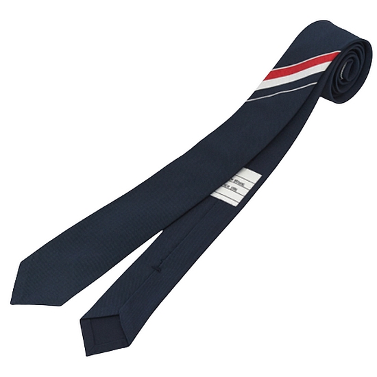 톰브라운 클래식 삼선 엔지니어드 스트라이프 실크 넥타이 MNL001A 00991 415
