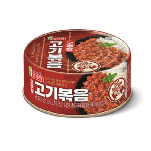 롯데푸드 고추장 고기볶음 80g [20개]