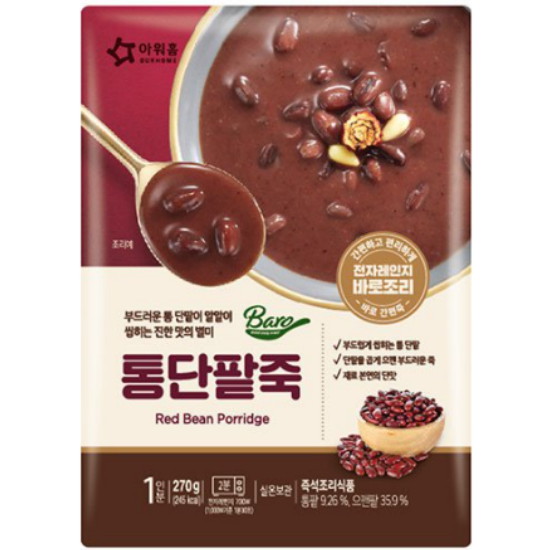 아워홈 바로 통단팥죽 270g (10개)_이미지