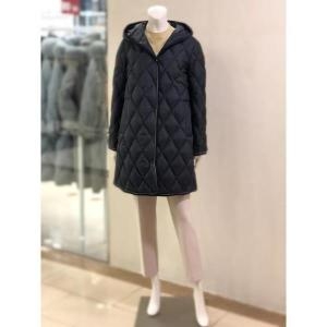세이브존01 니트 배색 롱 퀄팅 구스 다운 점퍼 2color HZ3408 S12579729