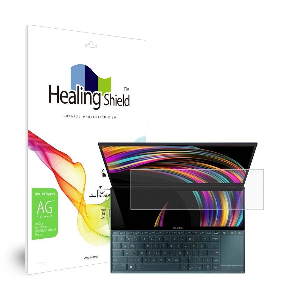 폰트리 힐링쉴드 ASUS 젠북 듀오 UX481FL (스크린패드) 저반사 지문방지 액정보호필름_이미지